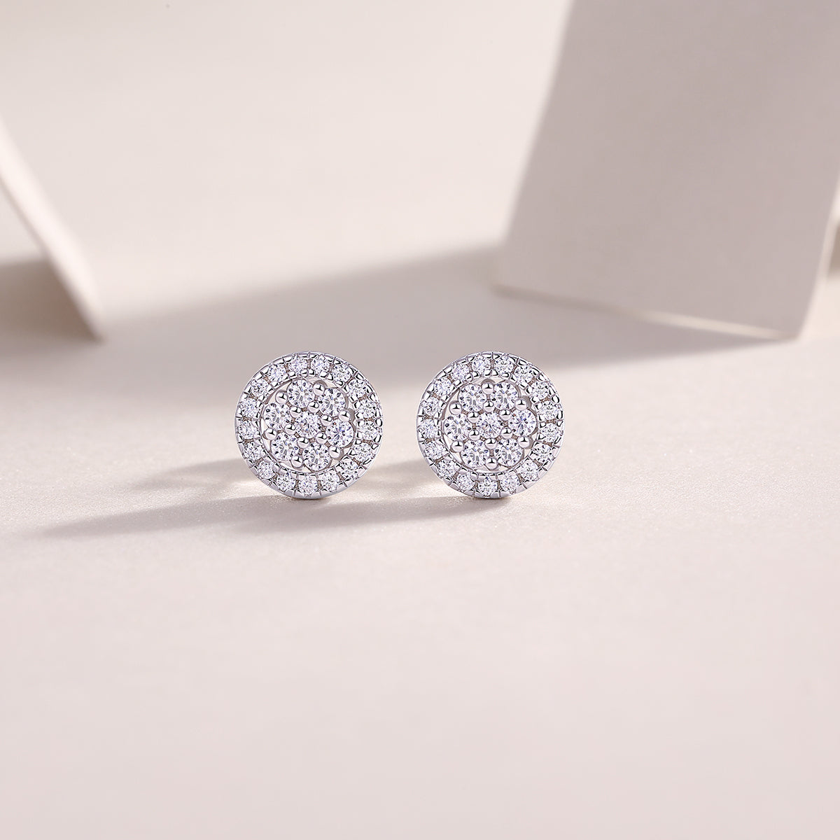 Cosmic Conjecture -  Platinum-plated Stud Earrings