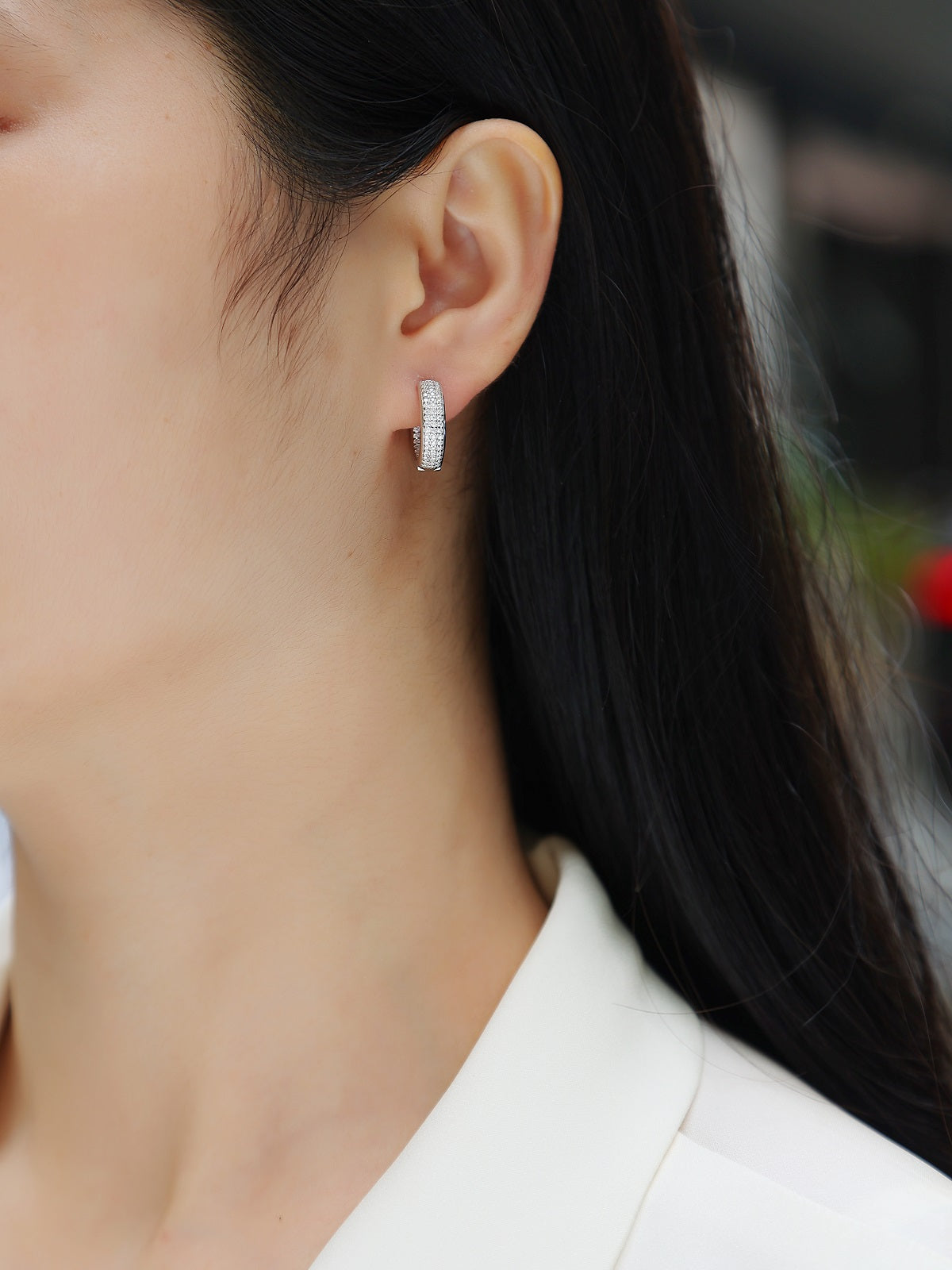Years - Fashionable Earrings With Moissanite S925