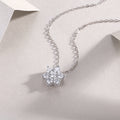 Snowflakes Fluttering - A Fashionable And Luxurious Diamond Jewelry Pendant Set With Moissanite