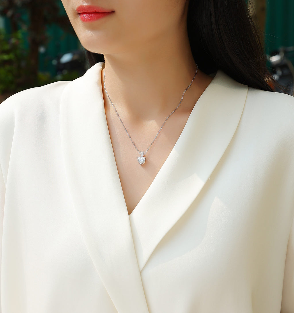 S925 The Beloved Of The Heart - A Fashionable And Luxurious Diamond Jewelry