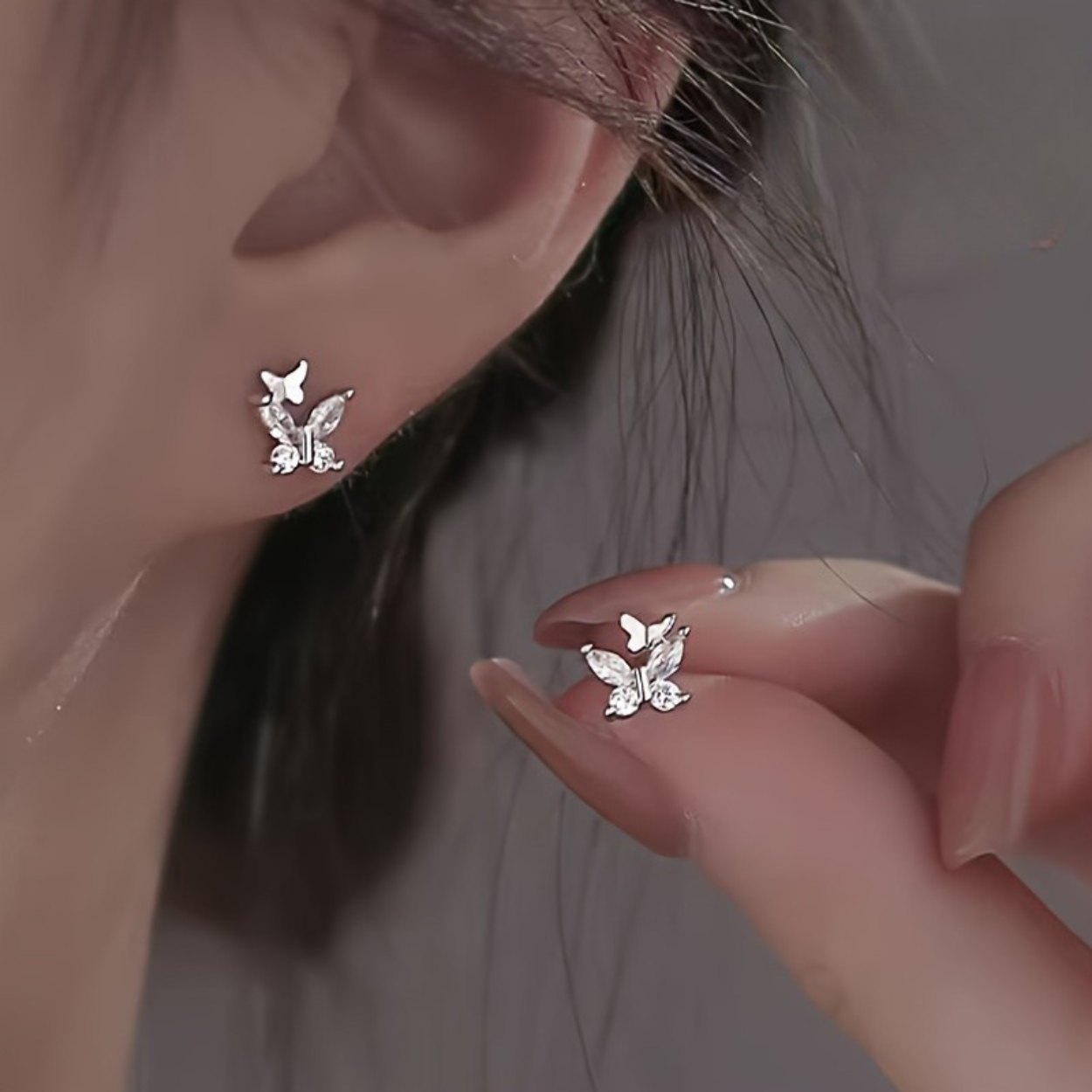 Full Body Material 925 Sterling Silver Anti Allergic Earrings