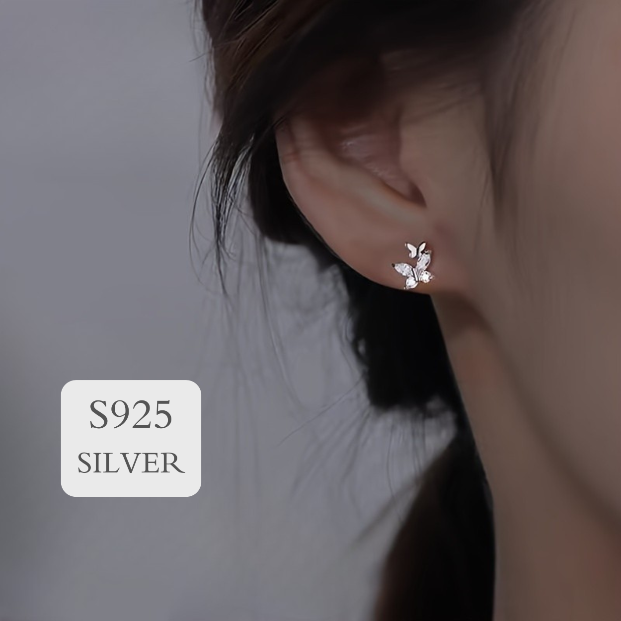 Full Body Material 925 Sterling Silver Anti Allergic Earrings