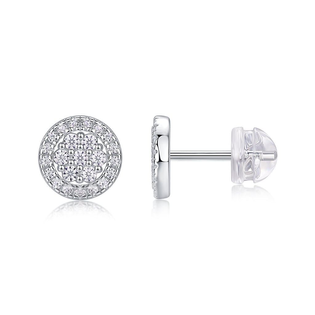 Cosmic Conjecture -  Platinum-plated Stud Earrings