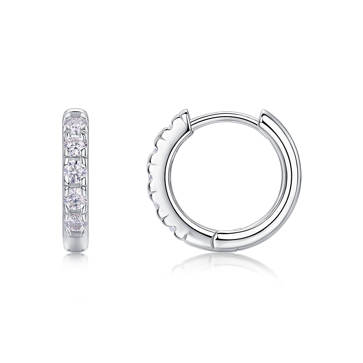 Fashionable And Luxurious Moissanite S925 plated Stud Earrings