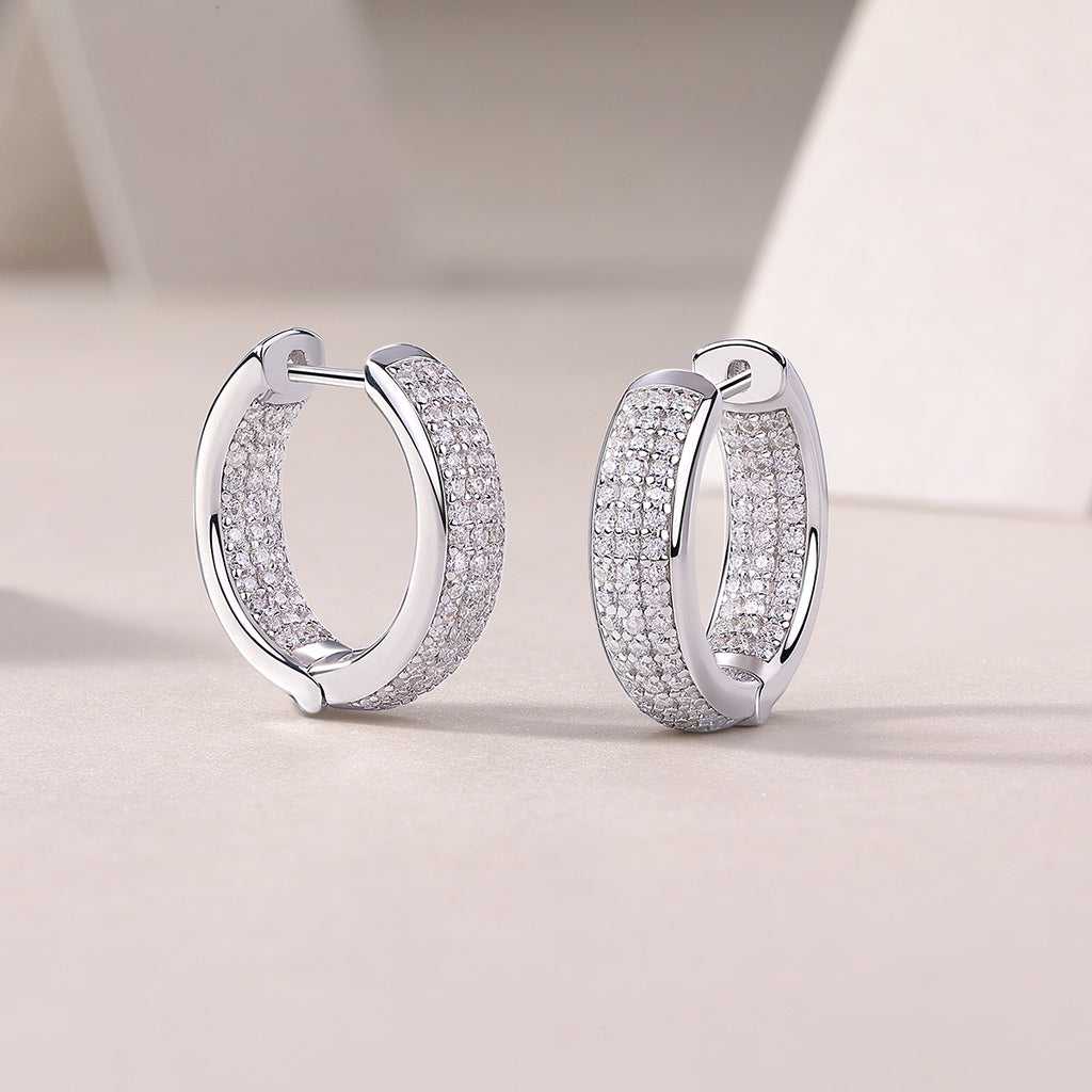 Years - Fashionable Earrings With Moissanite S925