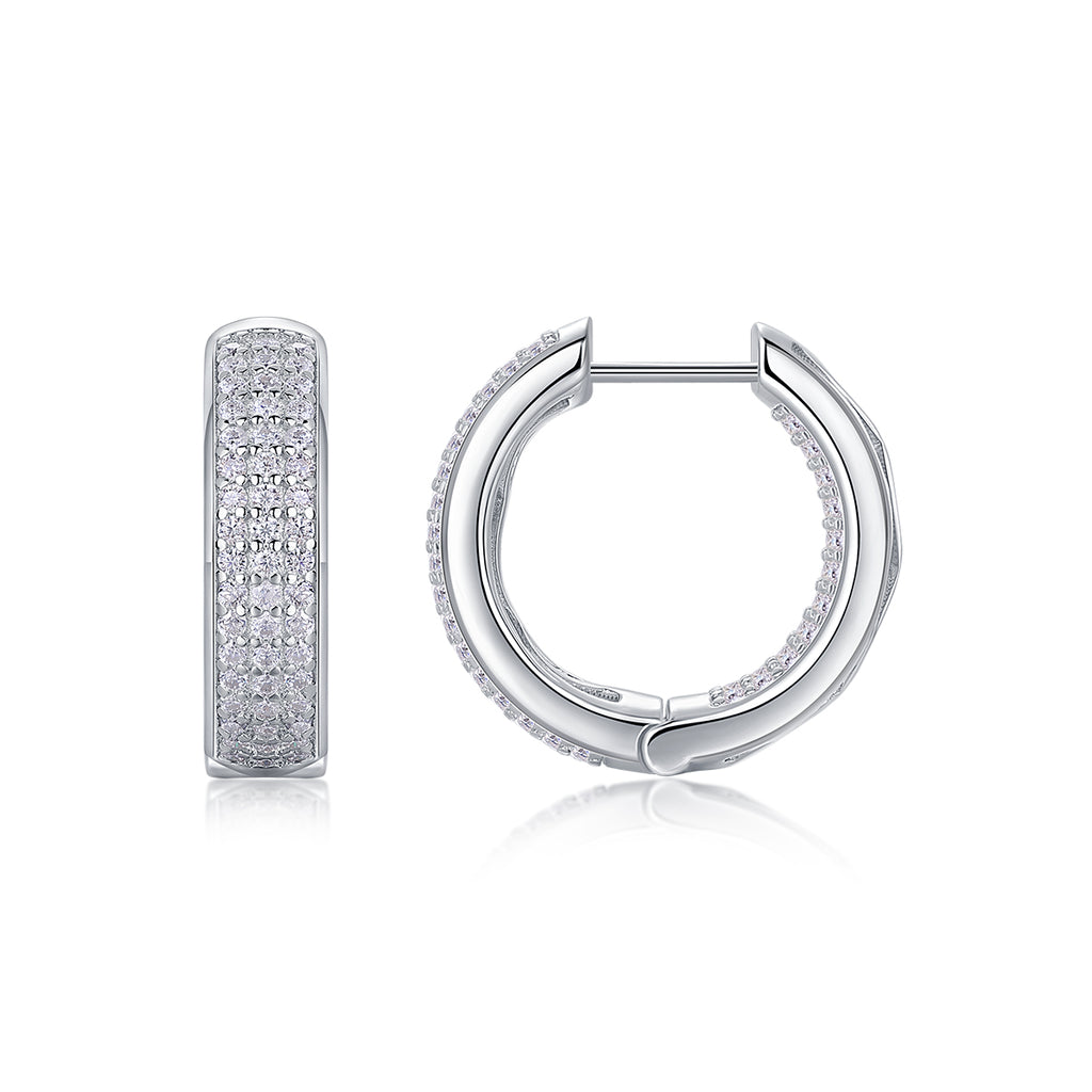 Years - Fashionable Earrings With Moissanite S925