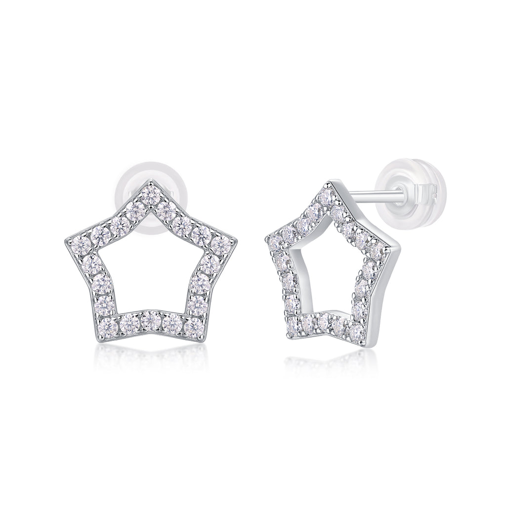 Tonight's New Star - S925 Moissanite Sterling Silver Earrings