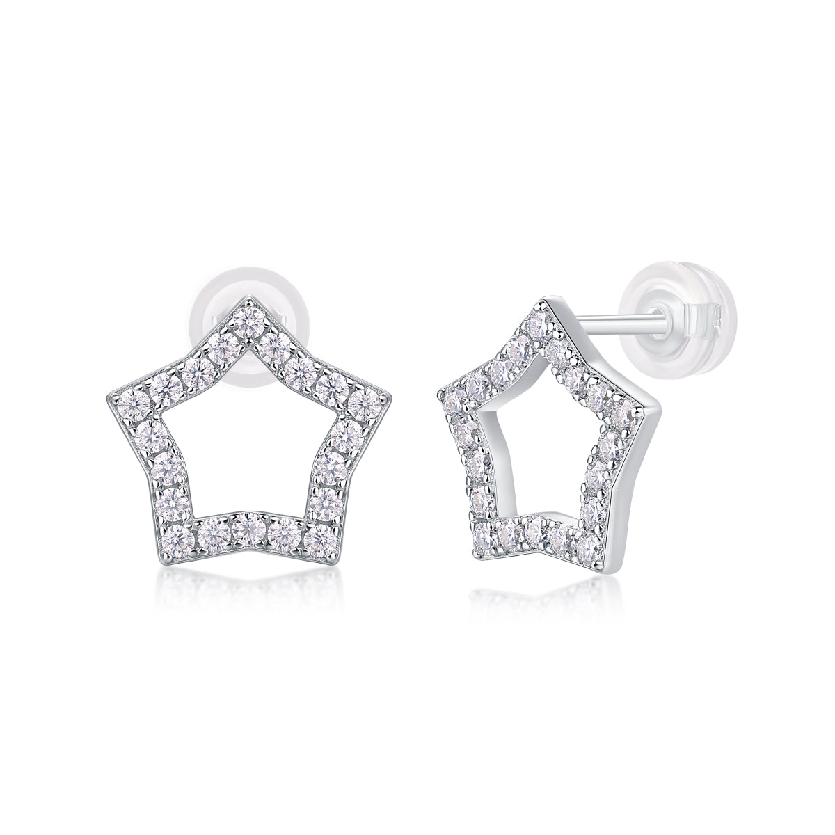 Tonight's New Star - S925 Moissanite Sterling Silver Earrings