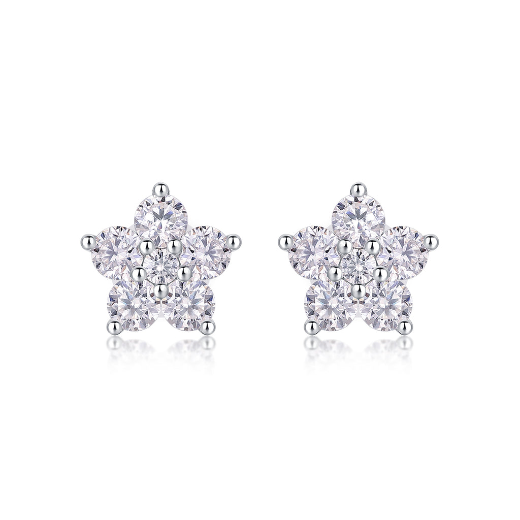 Paris Flower - Fashionable And Luxurious Diamond  With Moissanite S925