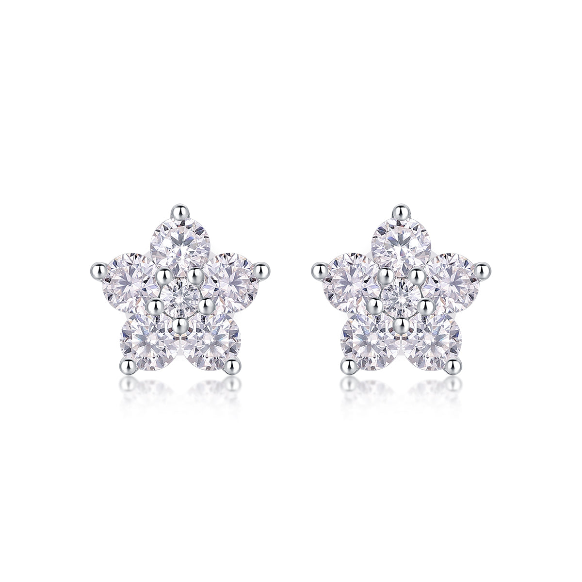 Paris Flower - Fashionable And Luxurious Diamond  With Moissanite S925