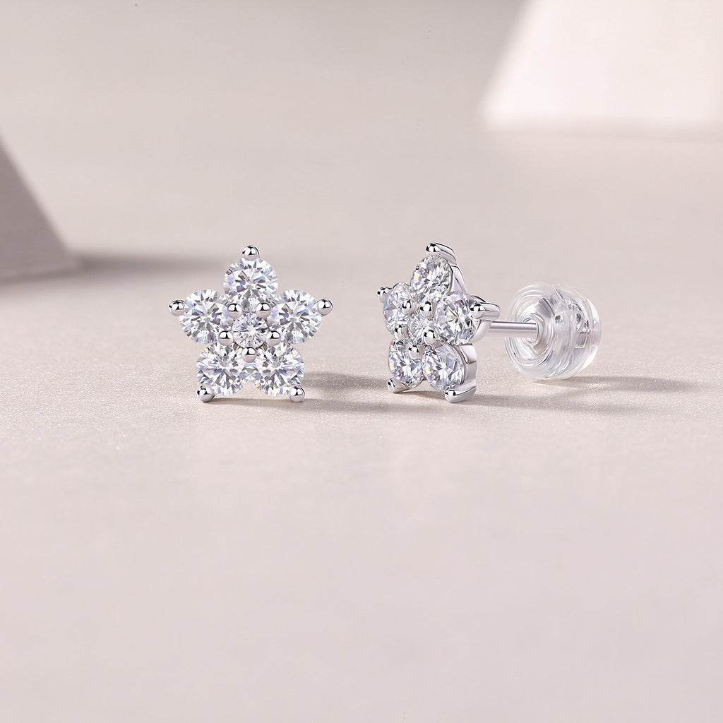 Paris Flower - Fashionable And Luxurious Diamond  With Moissanite S925