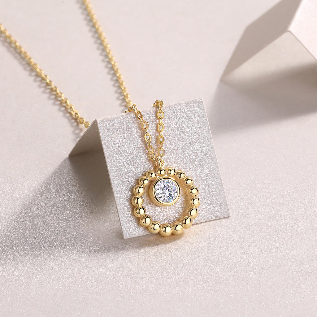 Moon Pearl - A Fashionable And Trendy Diamond Pendant Necklace