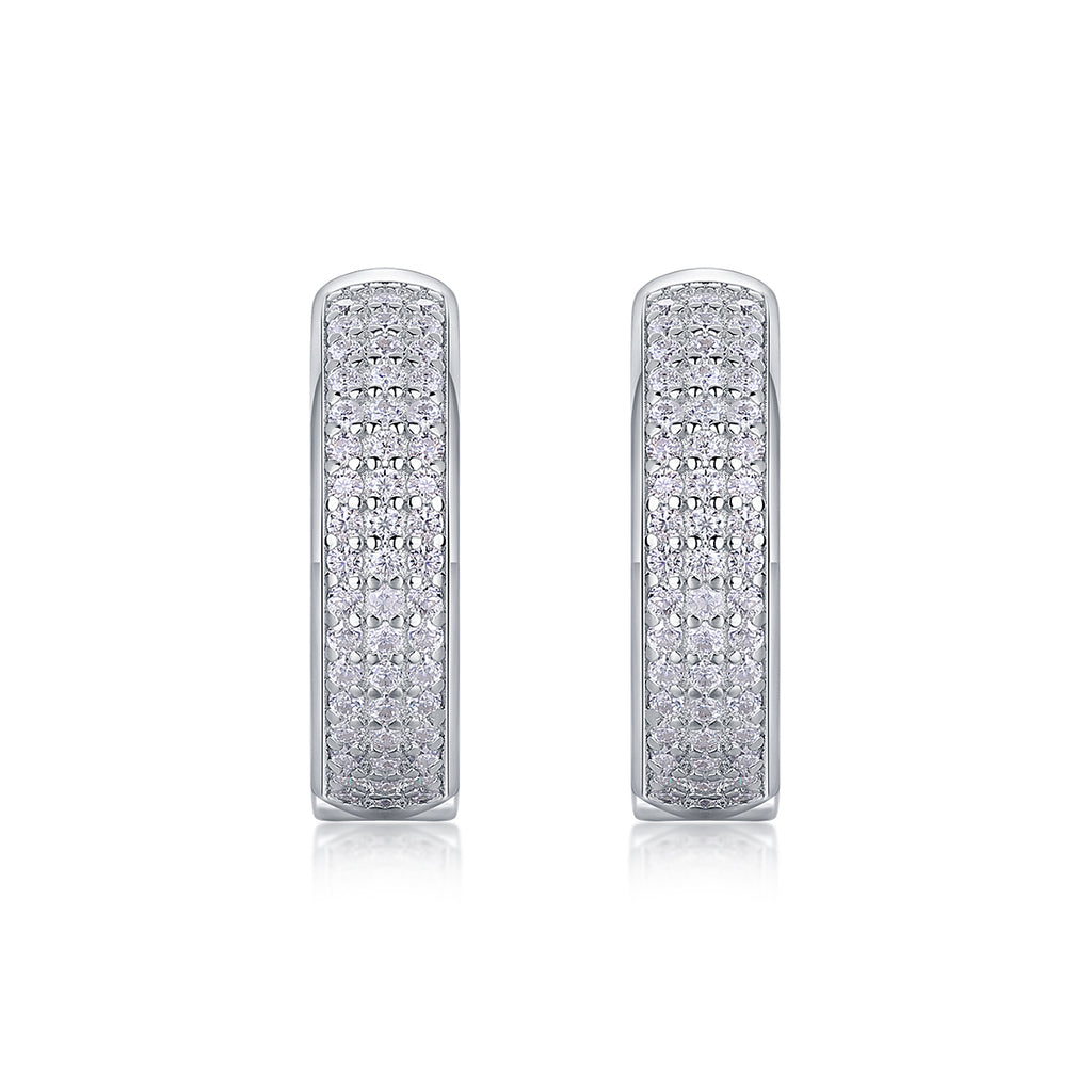 Years - Fashionable Earrings With Moissanite S925