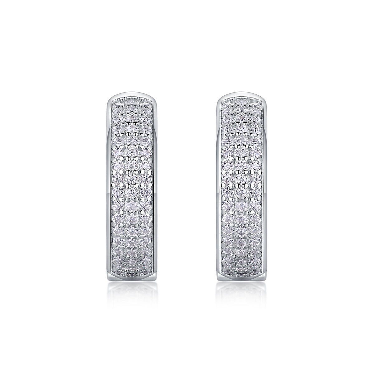 Years - Fashionable Earrings With Moissanite S925