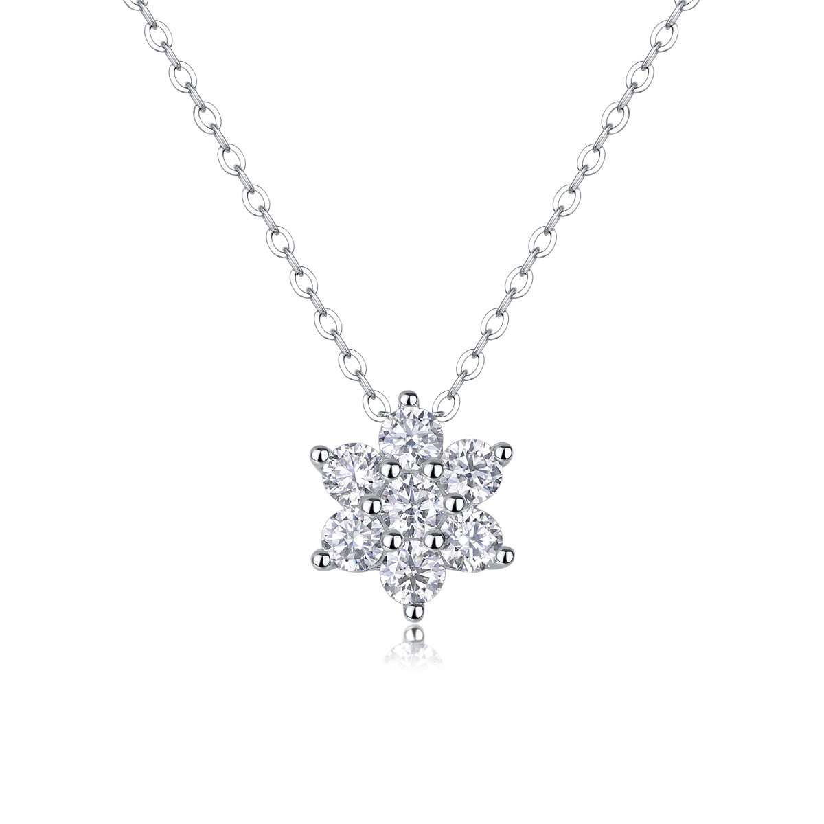 Snowflakes Fluttering - A Fashionable And Luxurious Diamond Jewelry Pendant Set With Moissanite