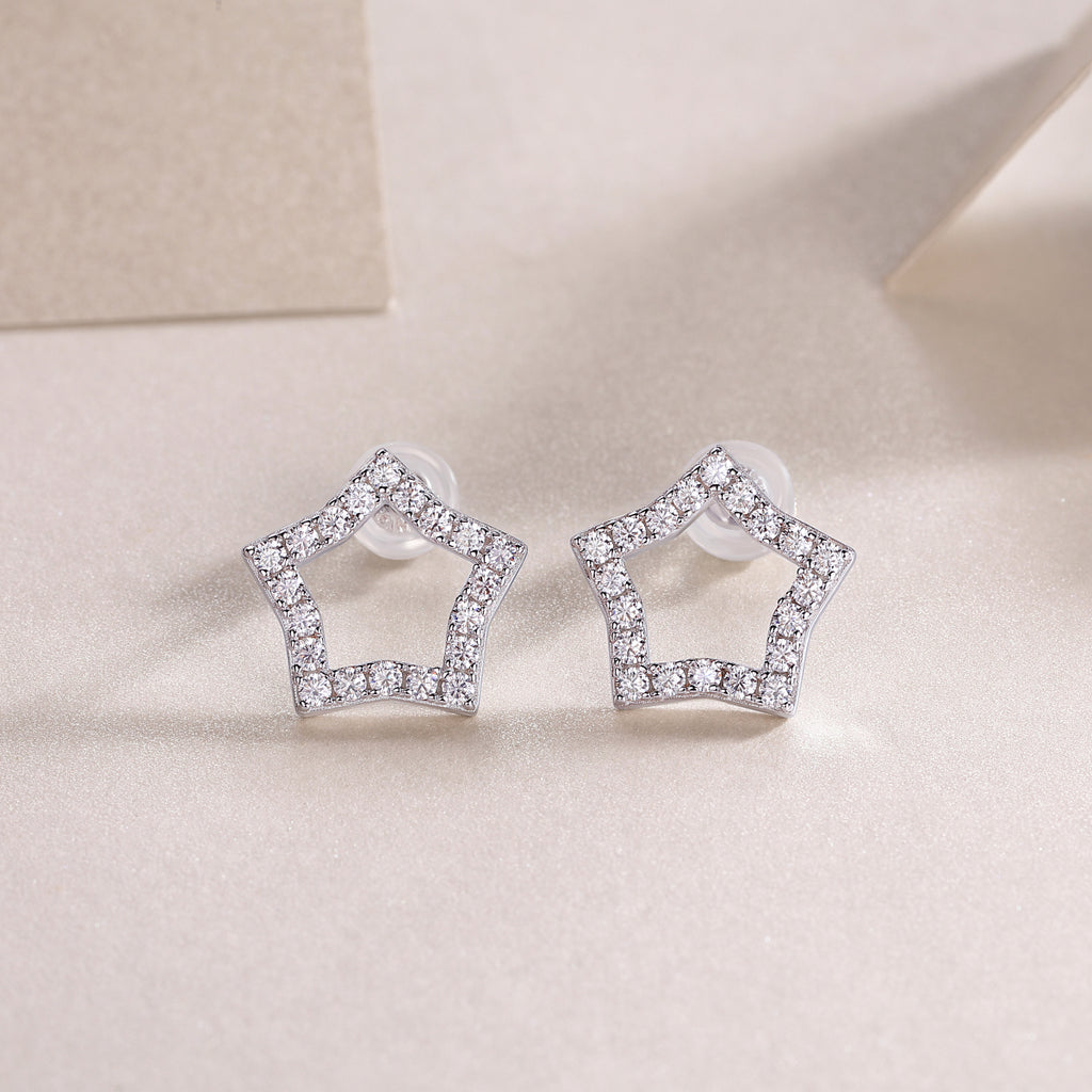 Tonight's New Star - S925 Moissanite Sterling Silver Earrings