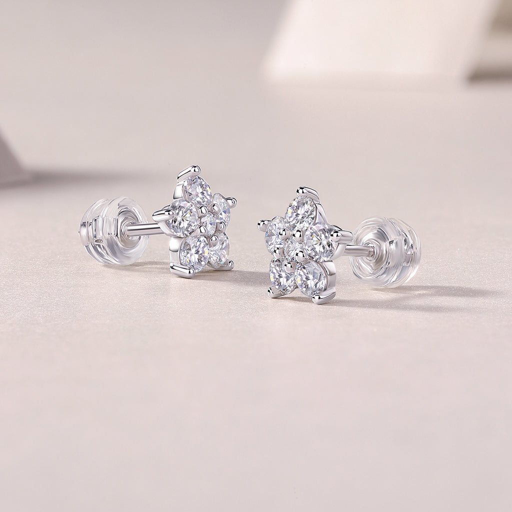 Paris Flower - Fashionable And Luxurious Diamond  With Moissanite S925