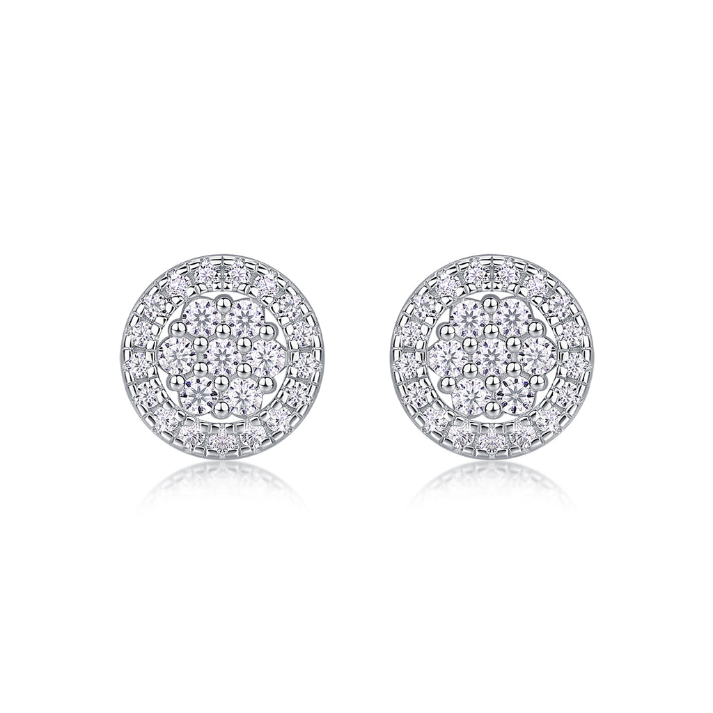 Cosmic Conjecture -  Platinum-plated Stud Earrings