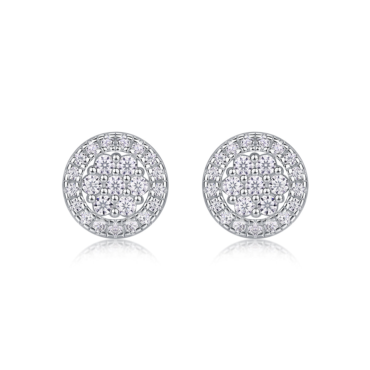 Cosmic Conjecture -  Platinum-plated Stud Earrings