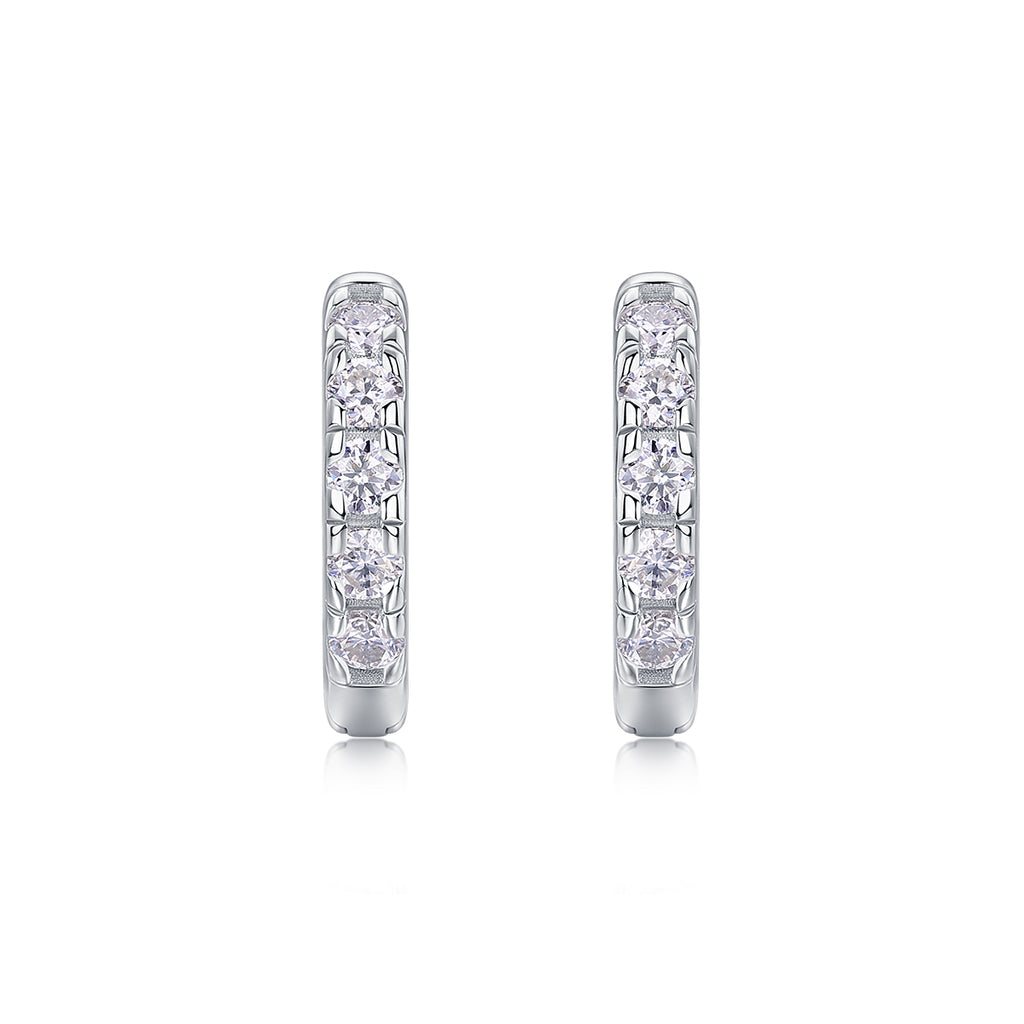 Fashionable And Luxurious Moissanite S925 plated Stud Earrings