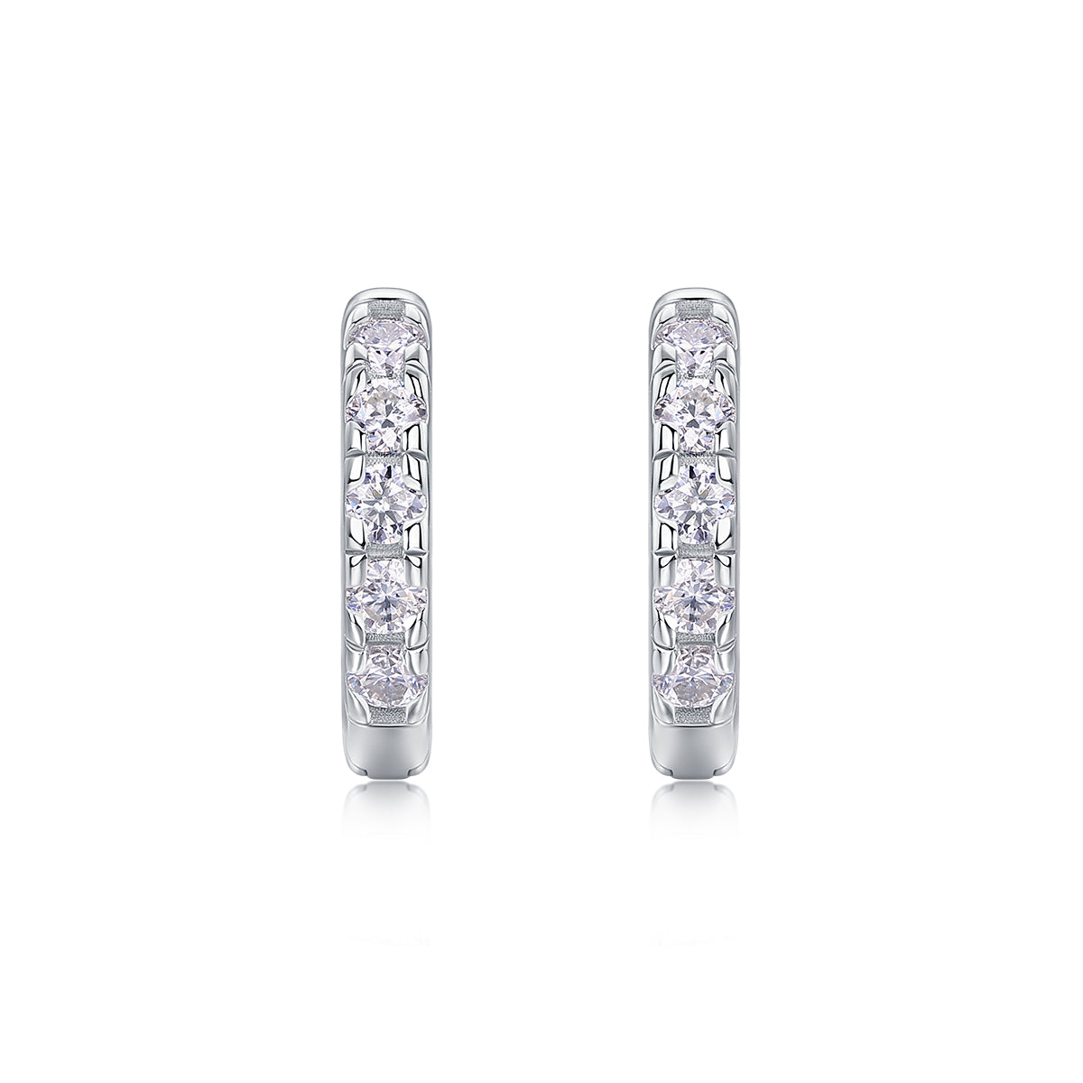 Fashionable And Luxurious Moissanite S925 plated Stud Earrings