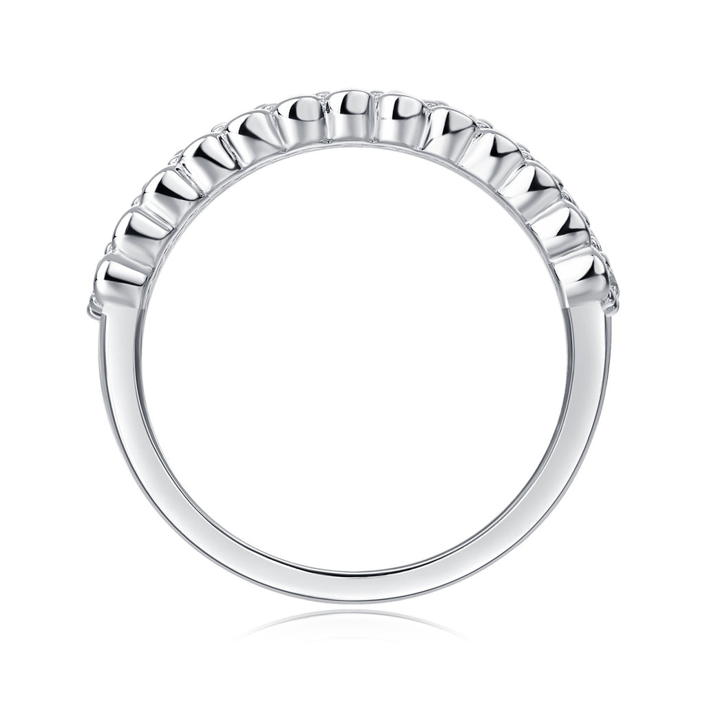 Multi-row Diamond Ring Luxury Fashion Set Moissanite Silver Ring