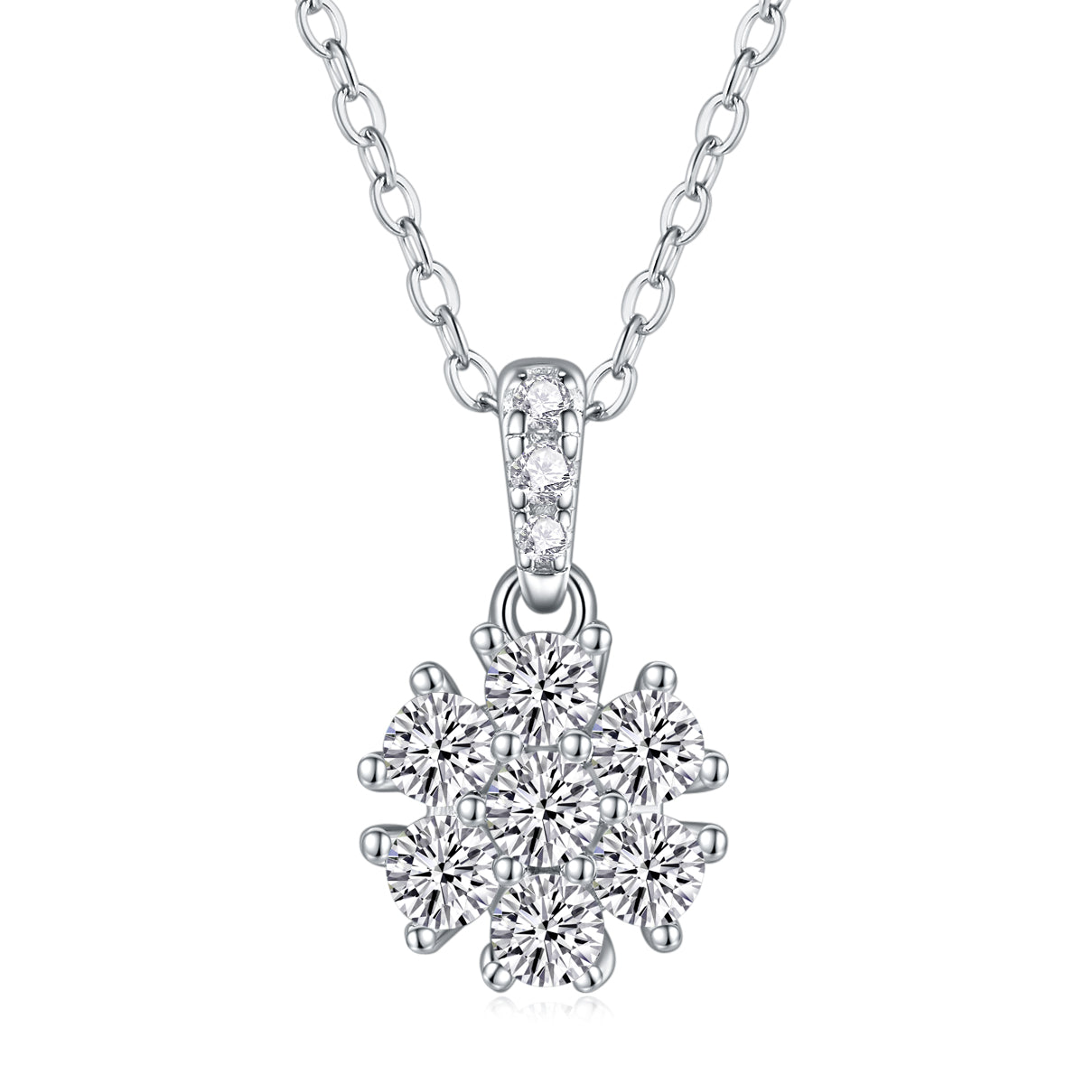 Snowflake Dance -S925 Sterling Silver And Platinum Plating