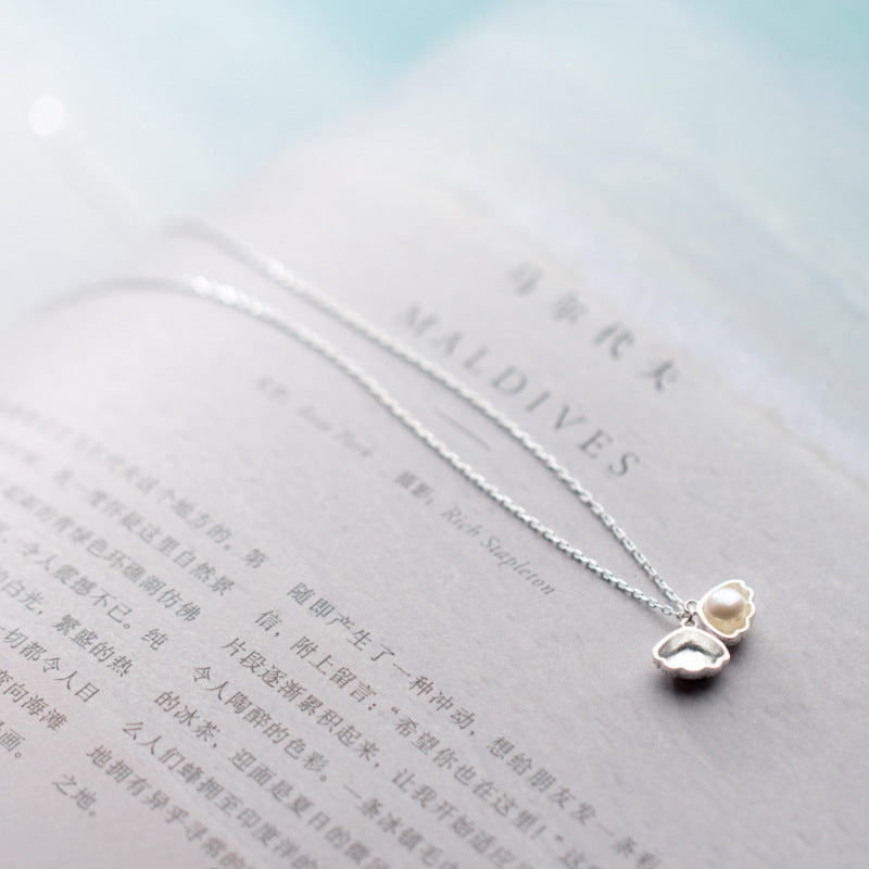 S925 Silver Shell Necklace For Women