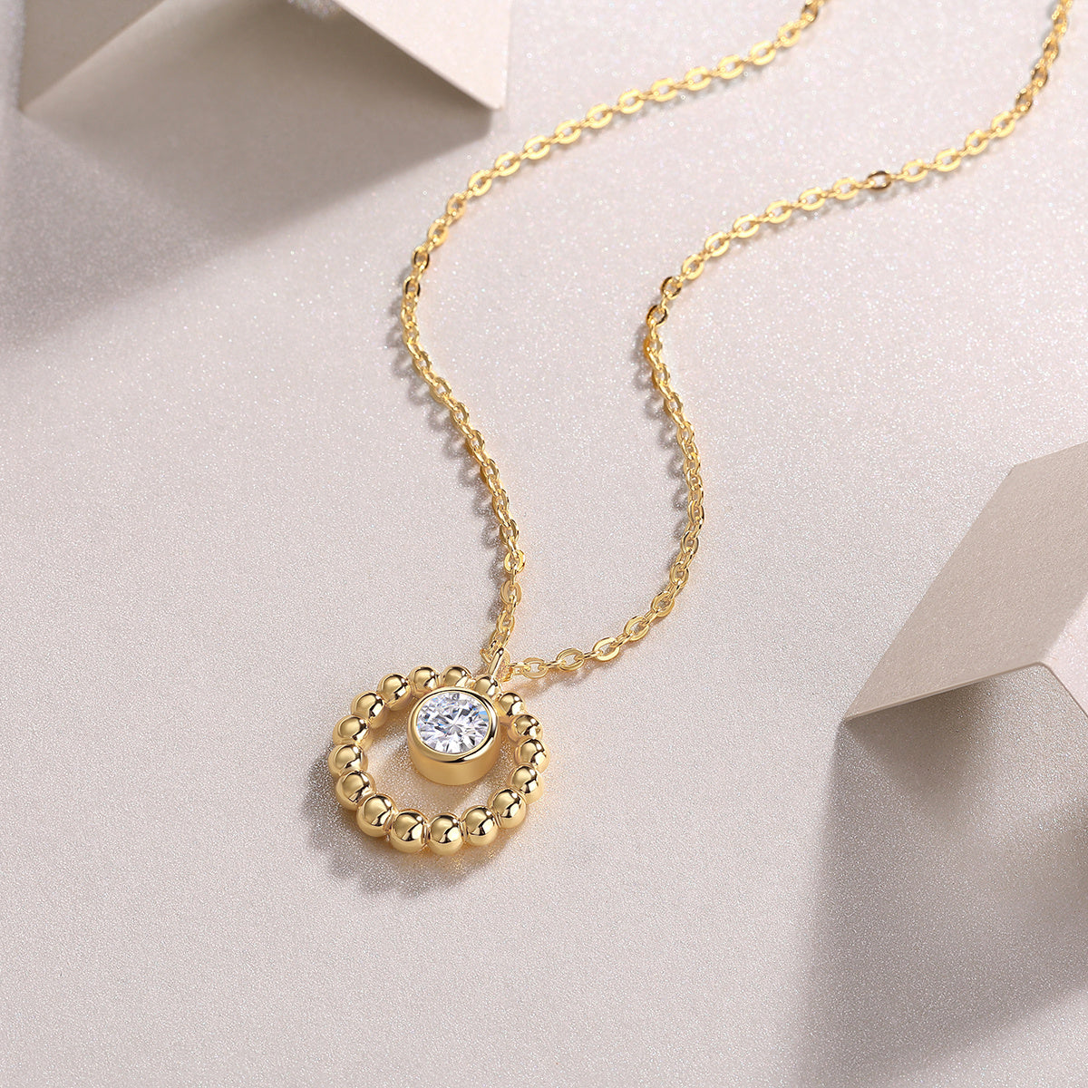 Moon Pearl - A Fashionable And Trendy Diamond Pendant Necklace